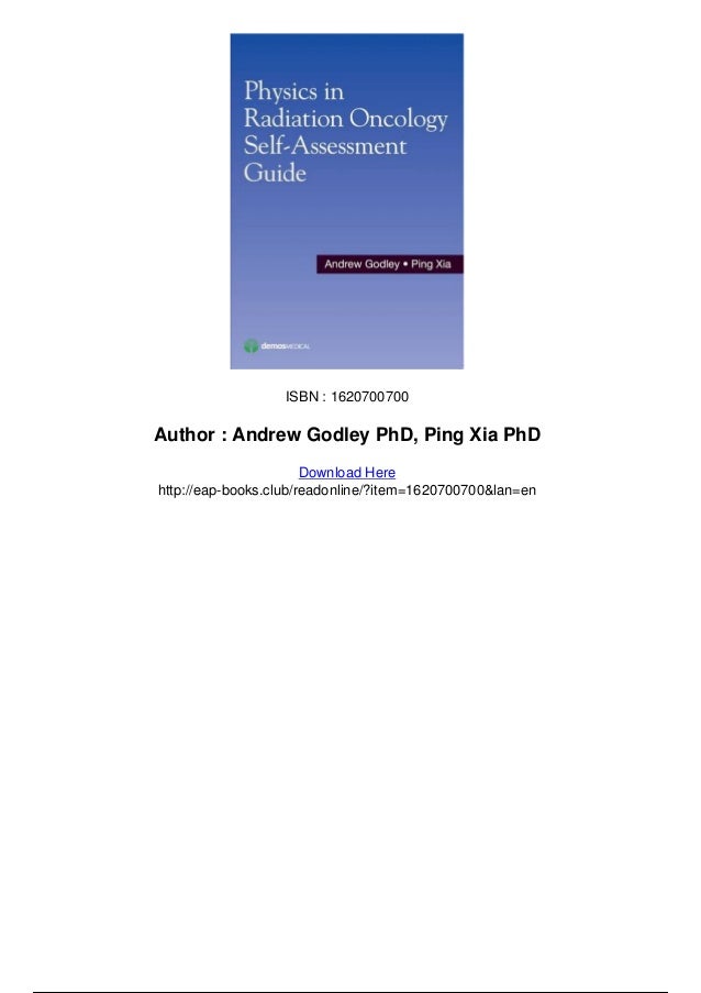 Radiation Oncology Self-Assessment Guide